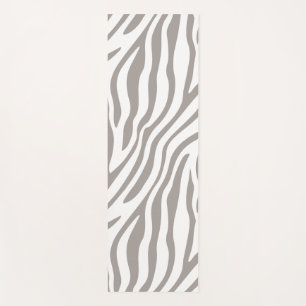 Tapis De Yoga Impression zébrée grise