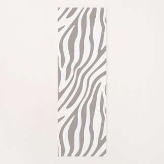 Tapis De Yoga Impression zébrée grise