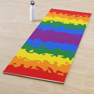 Tapis De Yoga Indicateur Gay pride Abstrait