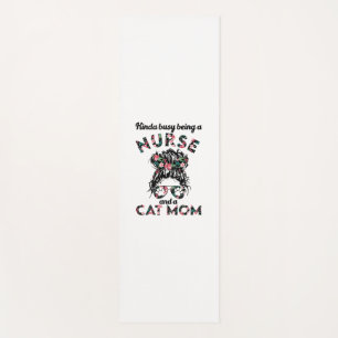 Tapis De Yoga Infirmière et maman chat drôles cadeaux idées