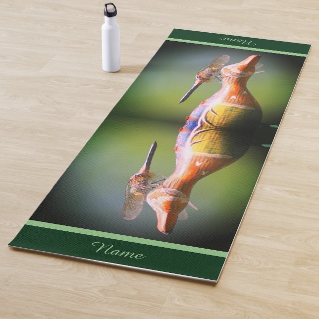 Tapis De Yoga Insecte pilote Co-libellule personnalisée (En situation)