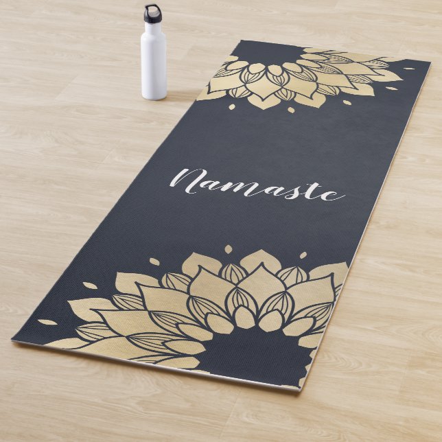 Tapis De Yoga Instructeur de méditation Yoga Studio Gold Mandala (En situation)
