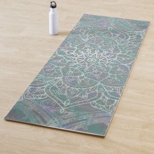 Tapis De Yoga Iridescente Shimmer Mandala Boho Chic Gym