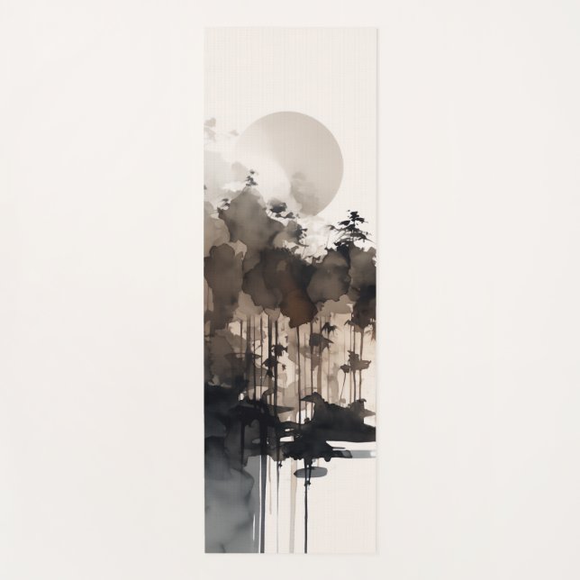 Tapis De Yoga Japandi Yoga Mat : Escape Serene (Devant)