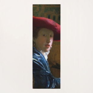 Tapis De Yoga Johannes Vermeer - Fille avec un Casquette rouge