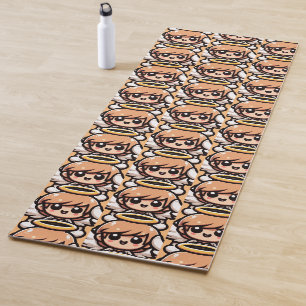 Tapis De Yoga Joli ange caricature
