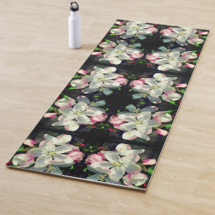 Tapis De Yoga Joli Crabapple Fleur de printemps fleurit Abstrait