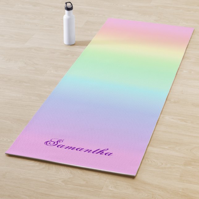 Tapis De Yoga Joli dégradé arc-en-ciel (En situation)