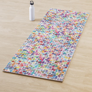 Tapis De Yoga Joli Rainbow Coloured Paint Drops