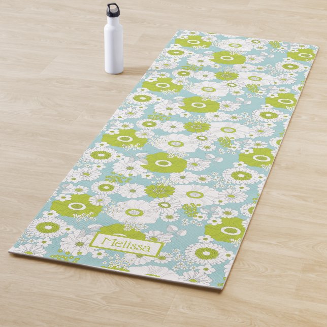 Tapis De Yoga Jolies Fleurs Yoga Mat (En situation)