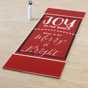 Tapis De Yoga Joy Peace Red