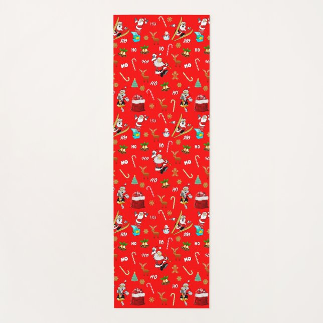 Tapis De Yoga Joyeux Noël Nice Naughty 25 décembre Noël (Devant)