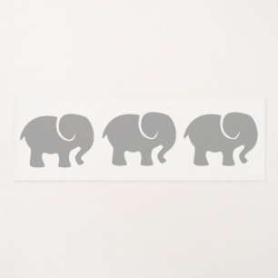 Tapis De Yoga Juste un éléphant gris