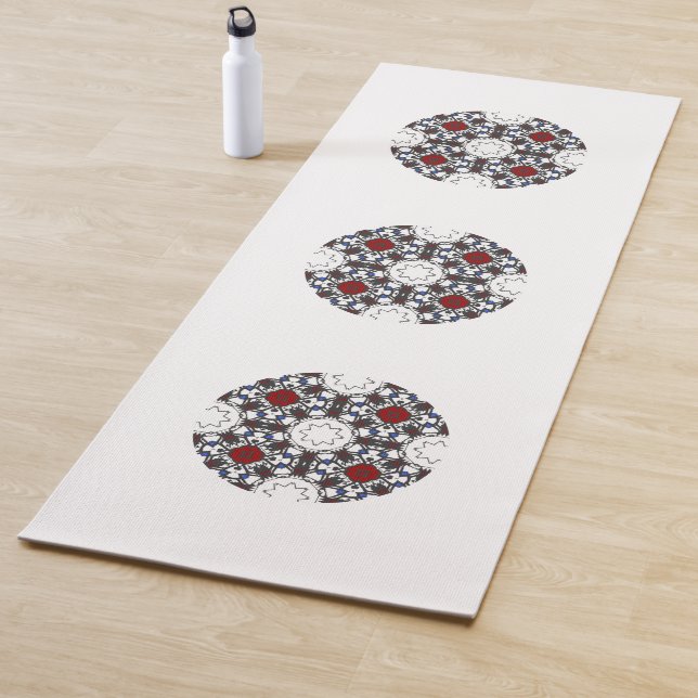 Tapis De Yoga Kaléidoscope art six du volume quatre (En situation)