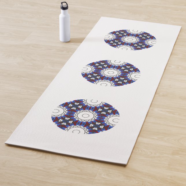 Tapis De Yoga Kaléidoscope du quatrième volume, art dix (En situation)