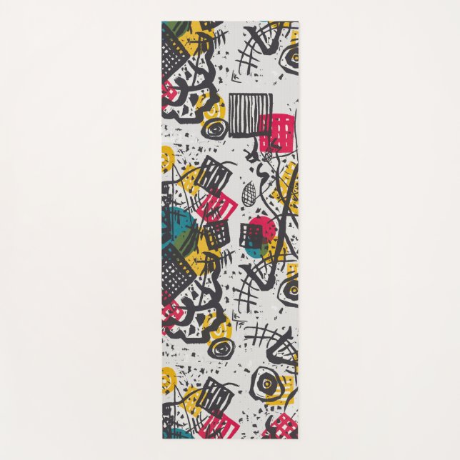 Tapis De Yoga Kandinsky Small Worlds V Classic Abstrait (Devant)