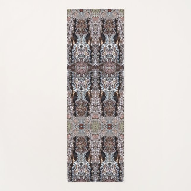 Tapis De Yoga Knotty Cement Ikat (Devant)