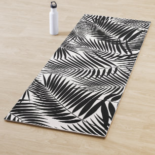 Tapis De Yoga Kona Palms Hawaiian Leaf Tropical - Noir