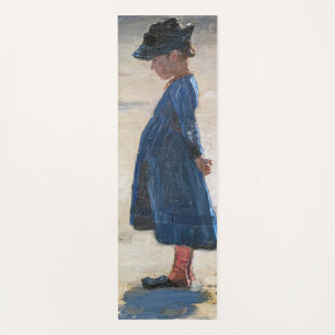 Tapis De Yoga Kroyer - Petite fille debout sur Skagen Beach