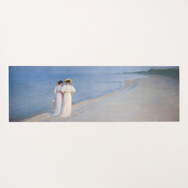 Tapis De Yoga Kroyer - Soirée d'été sur Skagen Beach (Dos (Horizontal))