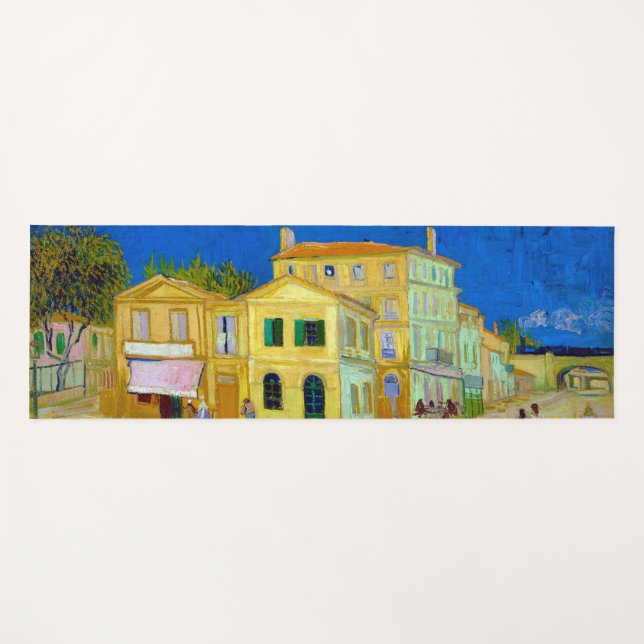 Tapis De Yoga La Maison Jaune, Van Gogh (Devant (Horizontal))