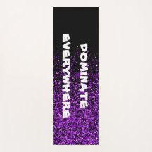 La Parties scintillant violette sur le noir domine