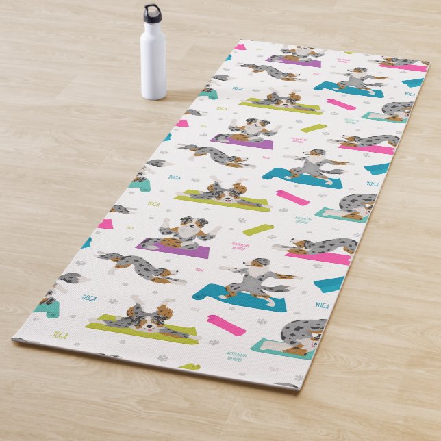 Tapis De Yoga La pose de yoga de berger australien (En situation)