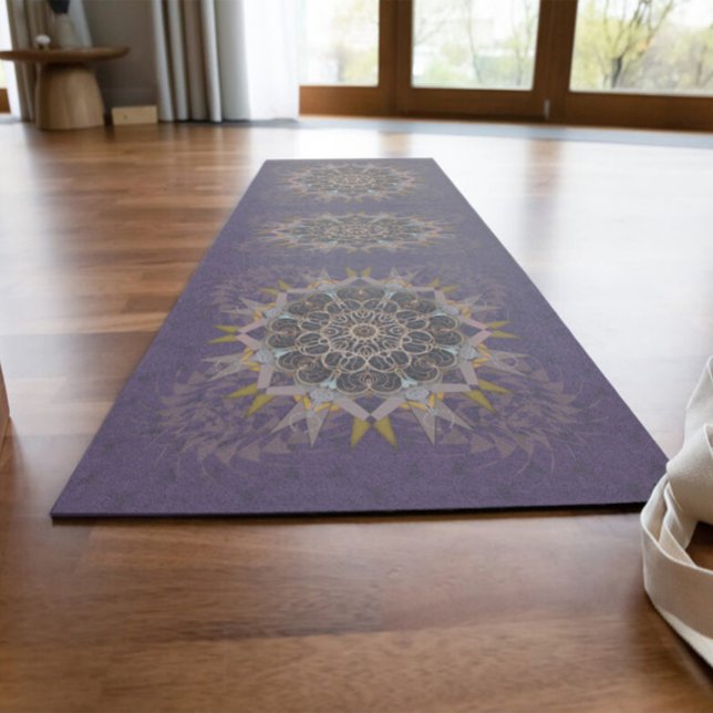 Tapis De Yoga La réfraction pura cravate-in de fil pilé (Créateur téléchargé)