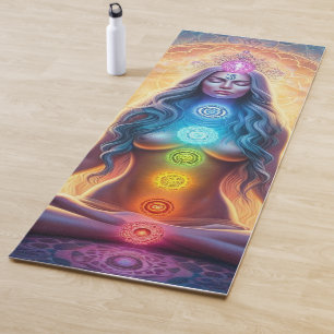 Tapis De Yoga Lady Zen avec Chakra