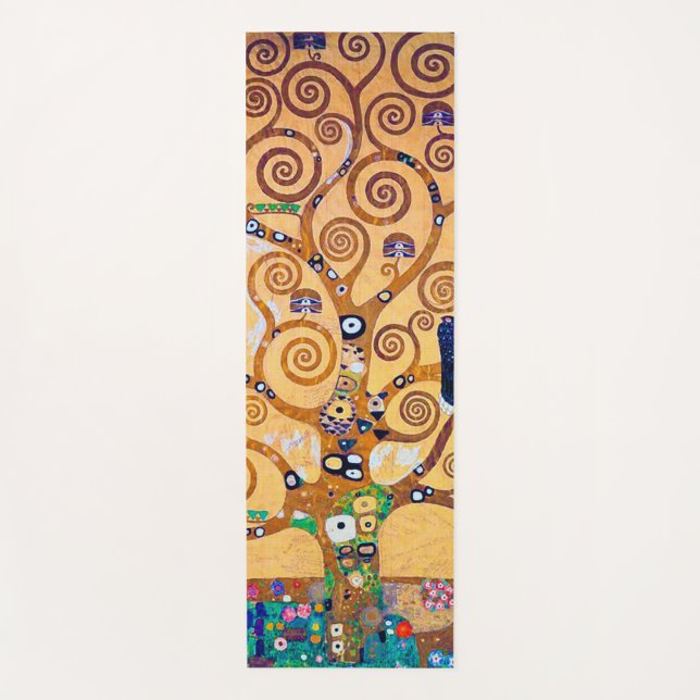 Tapis De Yoga L'arbre de vie (détail), Klimt (Devant)