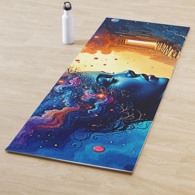 Tapis De Yoga L'art de l'esprit cosmique (En situation)