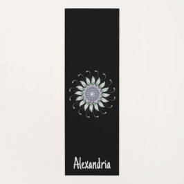 Tapis De Yoga Lavande et Sage Mandala Flower