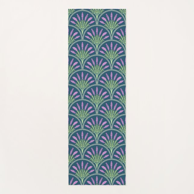 Tapis De Yoga Lavender - Dark Background (Devant)