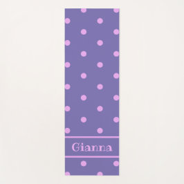 Tapis De Yoga Lavender Polka Dot Yoga Mat