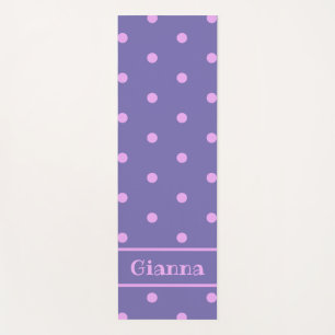 Tapis De Yoga Lavender Polka Dot Yoga Mat