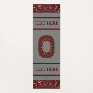 Tapis De Yoga LavishlyOn City State School Business Lettre rouge