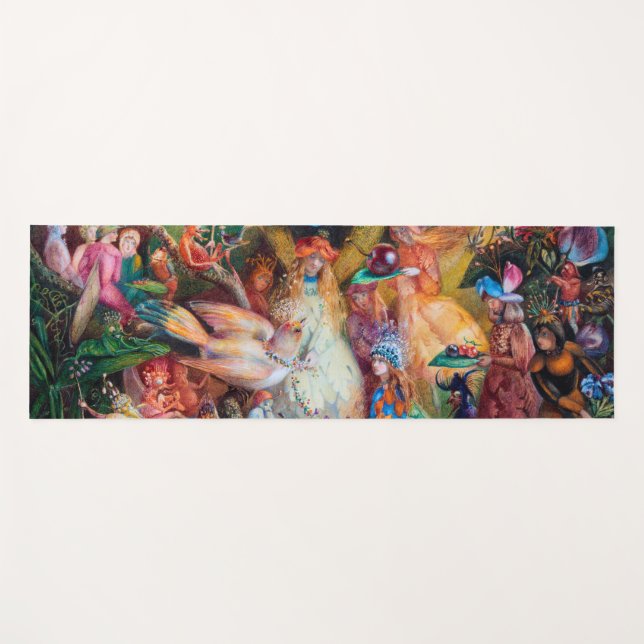 Tapis De Yoga Le favori des fées, John Anster Fitzgerald (Devant (Horizontal))