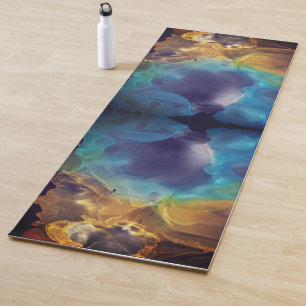 Tapis De Yoga Le feu et la glace La nébuleuse Abstraite solitair