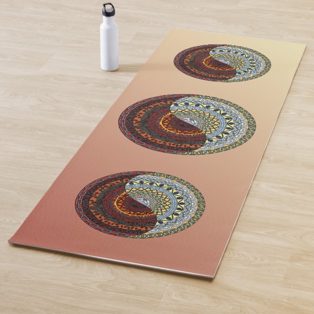 Tapis De Yoga Le paradis et l'enfer Mandala Yoga Mat (En situation)