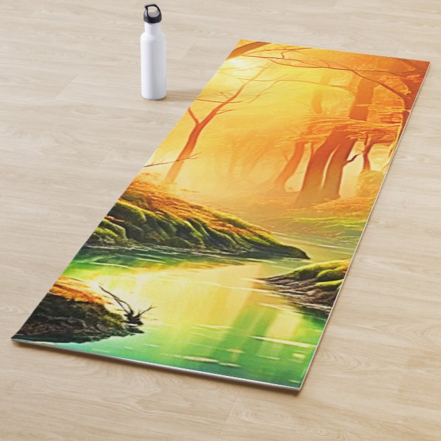 Tapis De Yoga Le Whisper d'or d'automne (En situation)