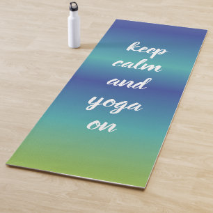 Tapis De Yoga Le yoga drôle gardent la sérénité calme de ver