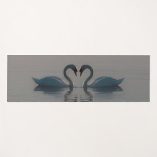 Tapis De Yoga Les cygnes bleus doivent être amoureux