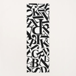 Tapis De Yoga Lettres alphabétiques