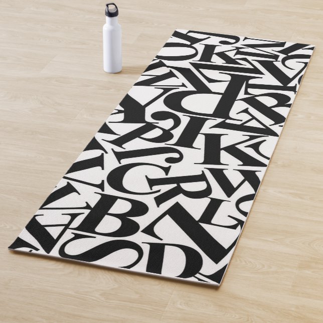 Tapis De Yoga Lettres alphabétiques (En situation)