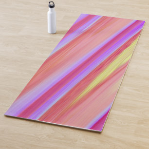 Tapis De Yoga Ligne artistique moderne principalement rose barbo