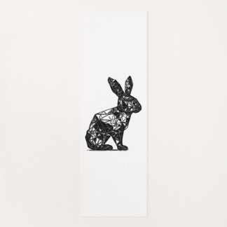 Tapis De Yoga Lignes géométriques Tête de lapin