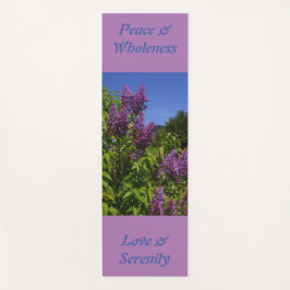 Tapis De Yoga Lilas pourpre joli fleurs vert nature éco