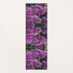 Tapis De Yoga lilas rose violet photo florale rose romantique