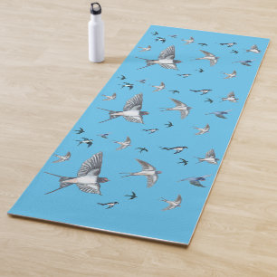 Tapis De Yoga L'Illustration De L'Avalière Volante