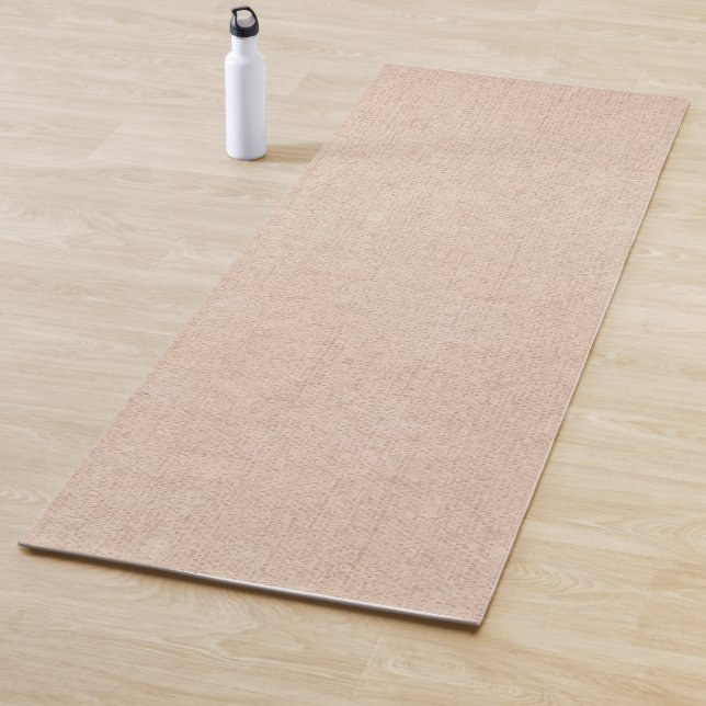 Tapis De Yoga Lin beige (En situation)